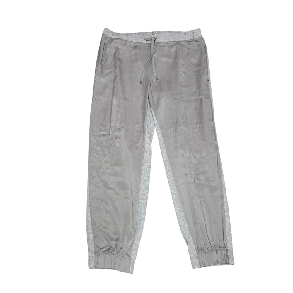 Marina Rinaldi Sport Occupato Joggers XL 18-20W Grey NWT Mixed Media Trousers